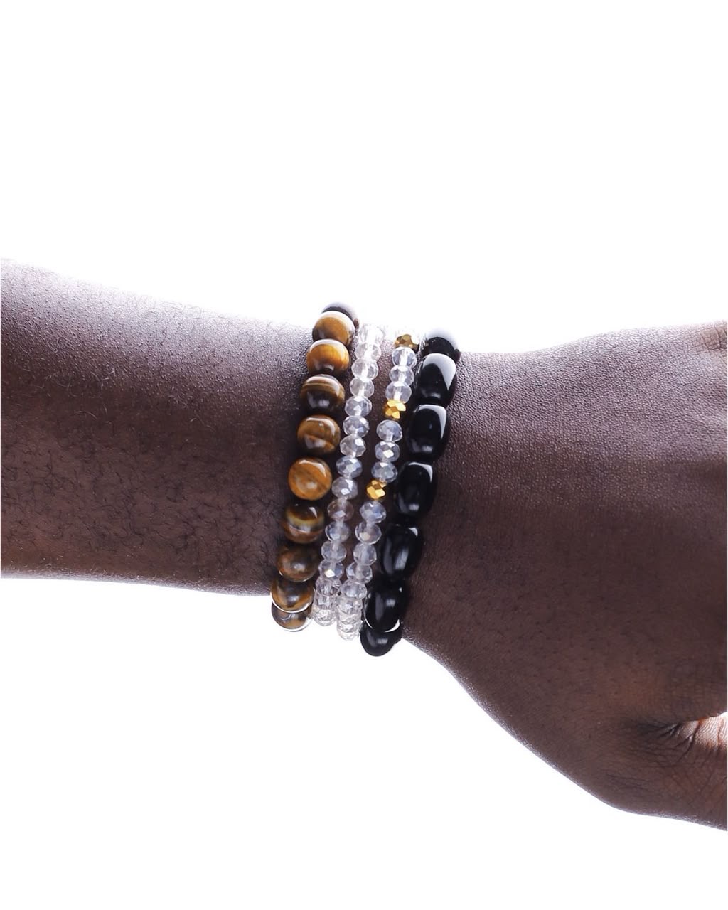 Gem and crystal bracelet set